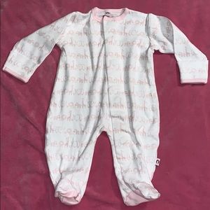 Magnetic close footed pajamas 3 months